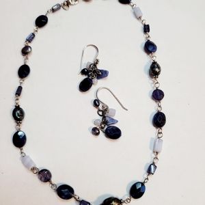 Silpada Multi-Stone Necklace and Earrings Set